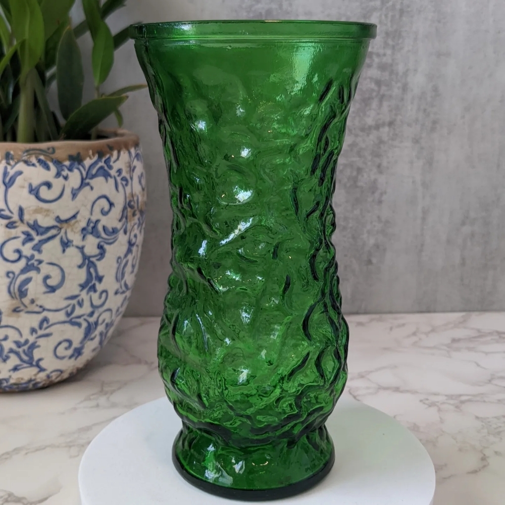 Hoosier green vase